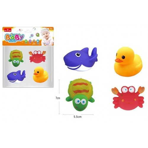 Пискавка морські тваринки 08-230 набір 4шт.в пакеті 26*6*22 см