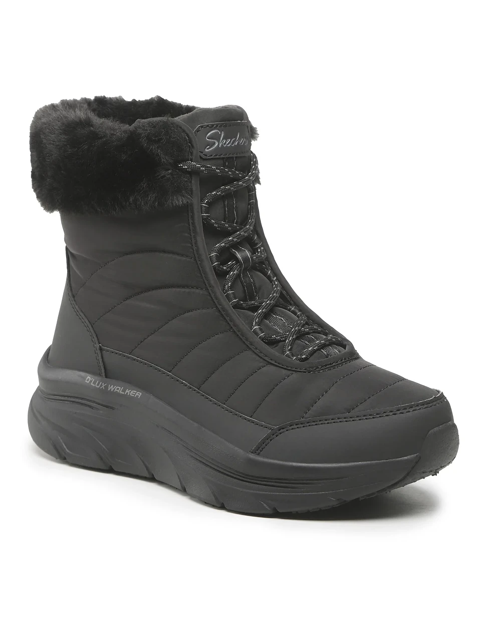 Чоботи дутики жіночі Skechers Relaxed Fit: D'Lux Walker - Winter Solstice 167388 BBK