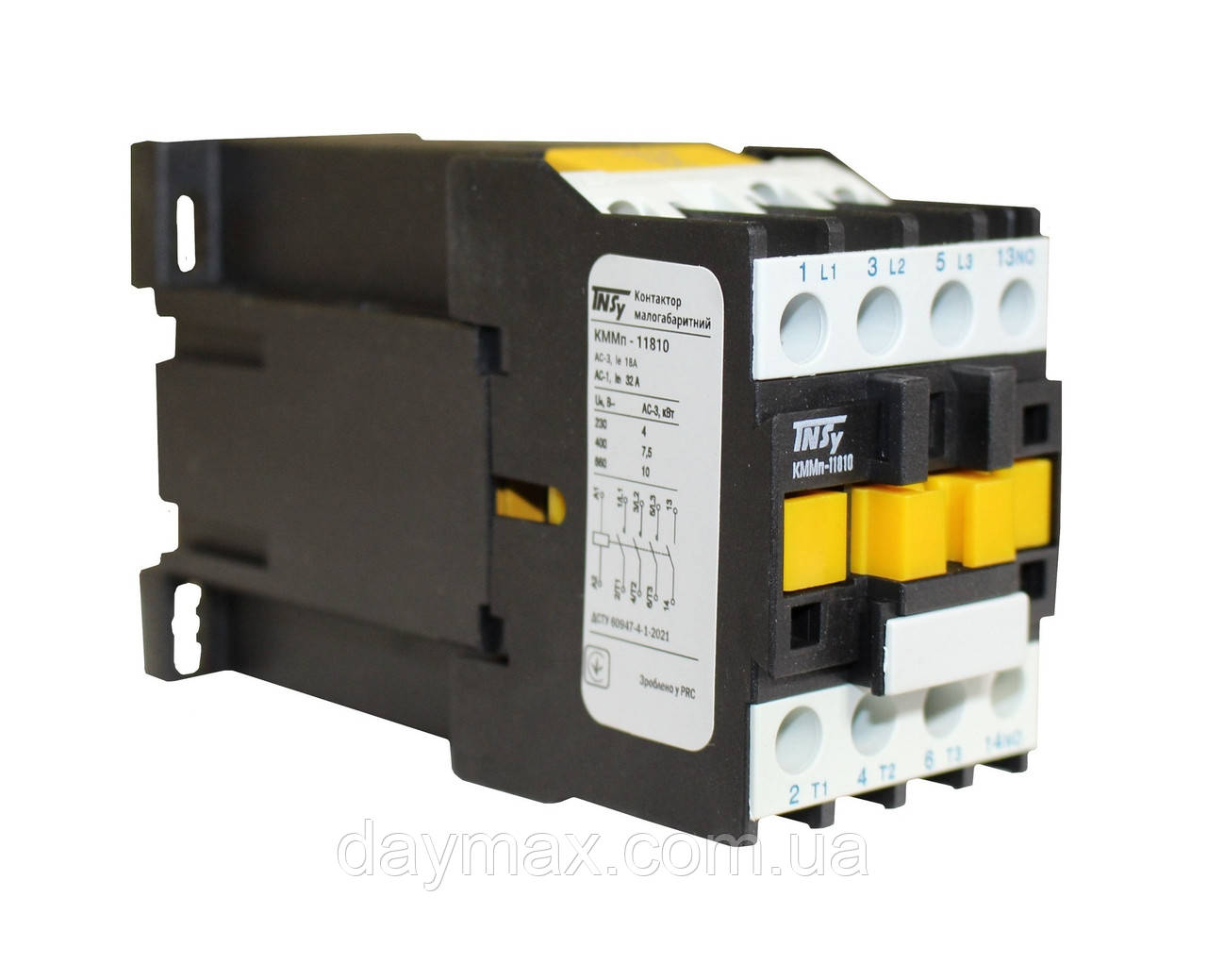 Контактор КММп11810 18А  24В DC 1NO (220V 4kW / 400V 7,5kW) TNSy, фото 1