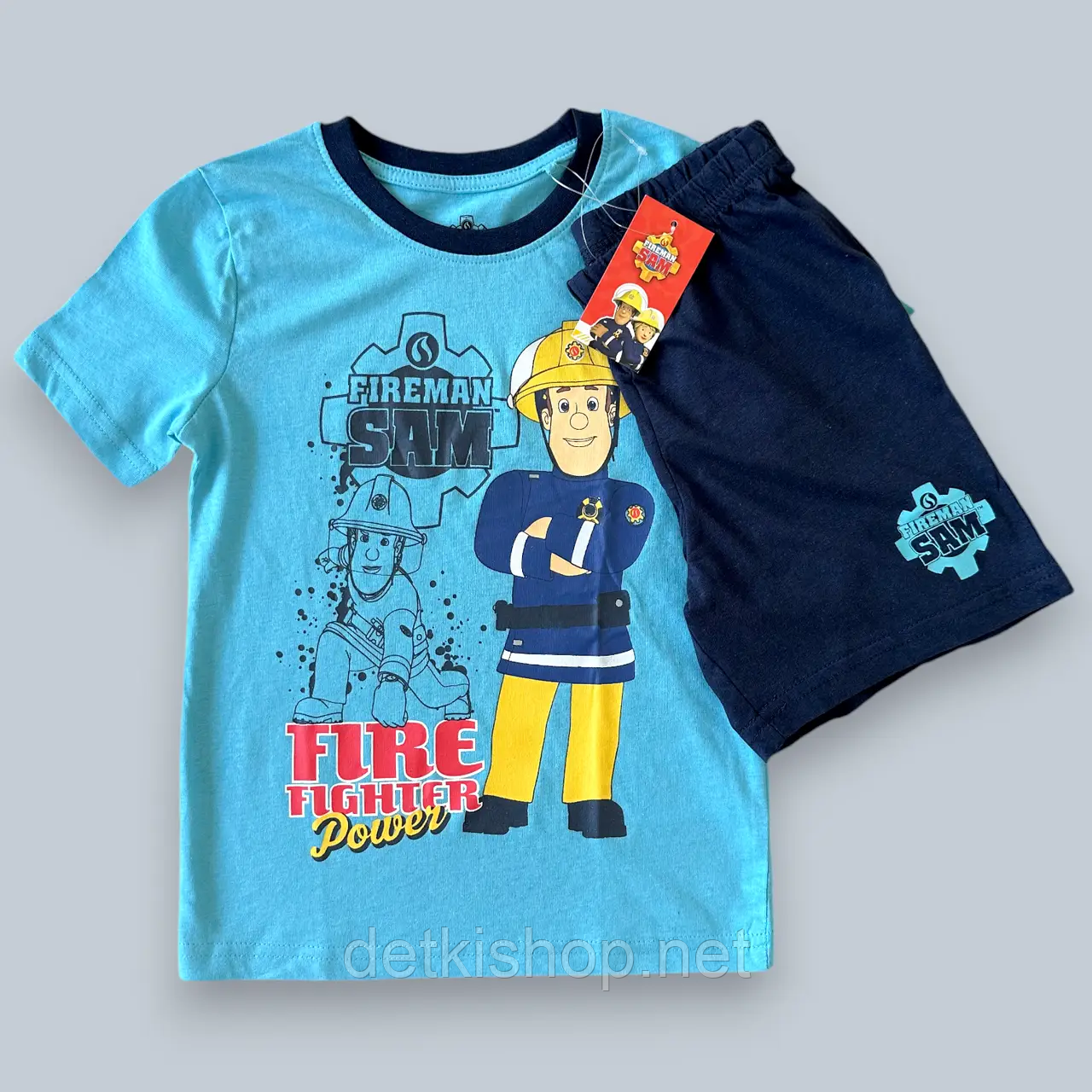 Дитяча піжама на хлопчика пожарний Сем футболка та шорти, фото 1