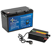 12V100AH+PRC-1230 Літій ферумний акумулятор з нагрівачем і дисплеєм Weekender + заряджання на 30 А