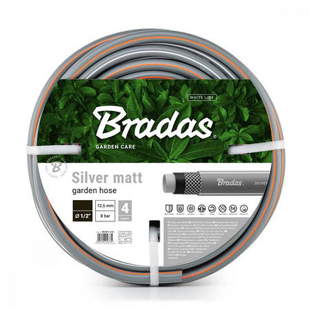 Шланг для поливу 1/2", 30м, SILVER MATT, WSM1/230, фото 1