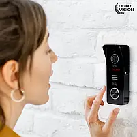 Комплект відеодомофона Light Vision: домофон 10" SINGAPORE (AI) FHD Black та відеопанель RIO FHD Black (82-00239-82-00213), фото 9