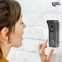 Комплект відеодомофона Light Vision: домофон 7" AMSTERDAM FHD White та відеопанель RIO FHD Grey (82-00206-82-00216), фото 8