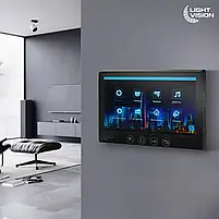 Комплект відеодомофона Light Vision: відеодомофон 7" AMSTERDAM FHD Black та відеопанель 2Mp White (82-00205-82-00242), фото 7