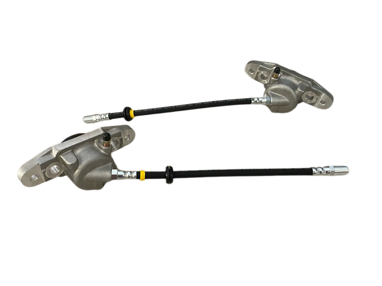 Циліндри передні зі шлангами для ваз 2108 2109 21099 2113 2114 2115 2 шт (KT2108-3501014-2108-3501015) yL., фото 1