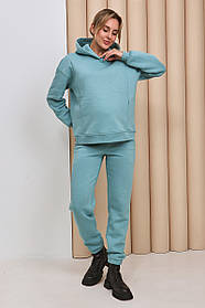 Стильний теплий костюм для вагітних та годування груддю Dublin S (44) Юла Мама Океан