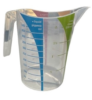 Кухоль мірний Алеана прозорий 0,5 л пластик (169061), фото 1