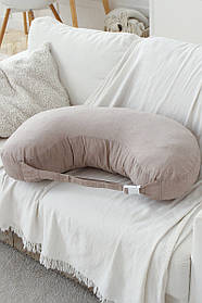 Зручна подушка для годування немовляти з бавовни Юла Мама Бежевий