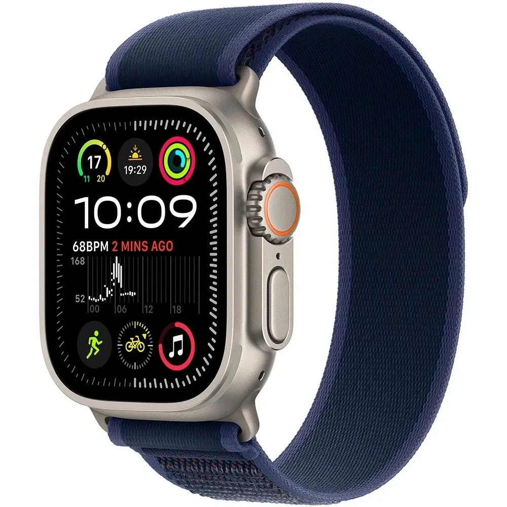 Смарт-годинник Apple Watch Ultra 2 GPS + Cellular 49mm Natural Titan with Blue Trail Loop - M/L (MX4L3UL/A)