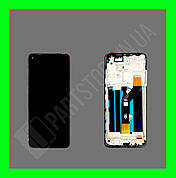 Дисплей Tecno Spark 6 (KE7) / Camon 16 SE (CE7J) з сенсором та рамкою, чорний (оригінальні комплектуючі)