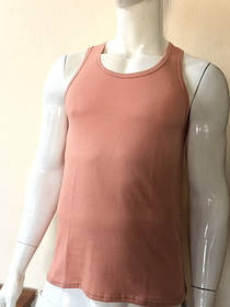 Чоловіча майка борцовка з бавовни Bono 000ххх (2) теракотовий розмір 52