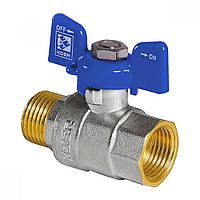 Кран кульовий KOER 1/2" НВ синій метелик