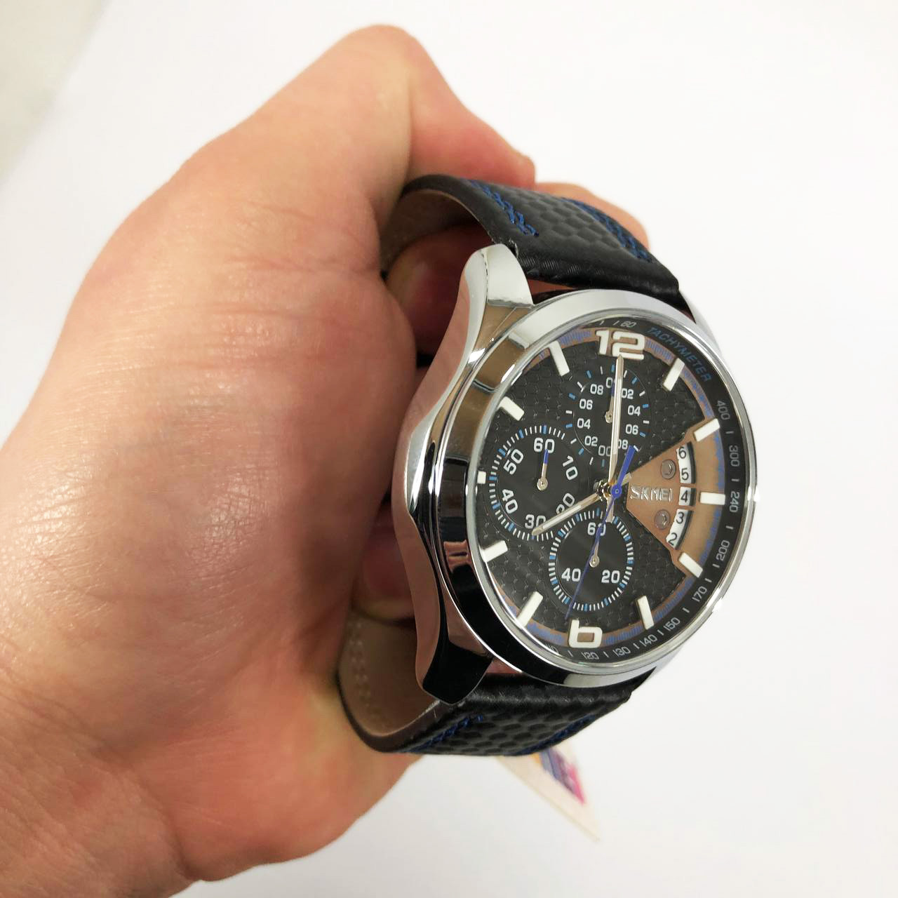 Годинник для модного чоловіка SKMEI 9106BU, Супер годинник чоловічий Елегантний для чоловіків YC-29, фото 1