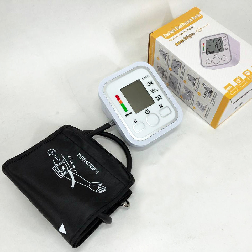 Тонометри для дому ARM Style B02R, Автоматичний тонометр для пульсу і тиску, Тонометр AY-210 з пам'яттю, фото 1