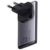МЗП Baseus GaN5 Pro Ultra-Slim QC 3.0+PD 65W (1USB-A/1C) + кабель Type-C to Type-C (CCGP15011), фото 3