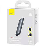 МЗП Baseus GaN5 Pro Ultra-Slim QC 3.0+PD 65W (1USB-A/1C) + кабель Type-C to Type-C (CCGP15011), фото 6