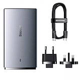 МЗП Baseus GaN5 Pro Ultra-Slim QC 3.0+PD 65W (1USB-A/1C) + кабель Type-C to Type-C (CCGP15011), фото 7