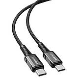 Дата кабель Acefast C1-09 USB-C to USB-C PD240W 40Gbps USB 4 aluminum alloy (1m), фото 3