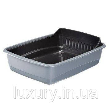 Лоток Туалет для котів Ferplast Litter Tray - Ariel 10 Sanitized з антибакт. покриттям 46*35*11см, фото 1