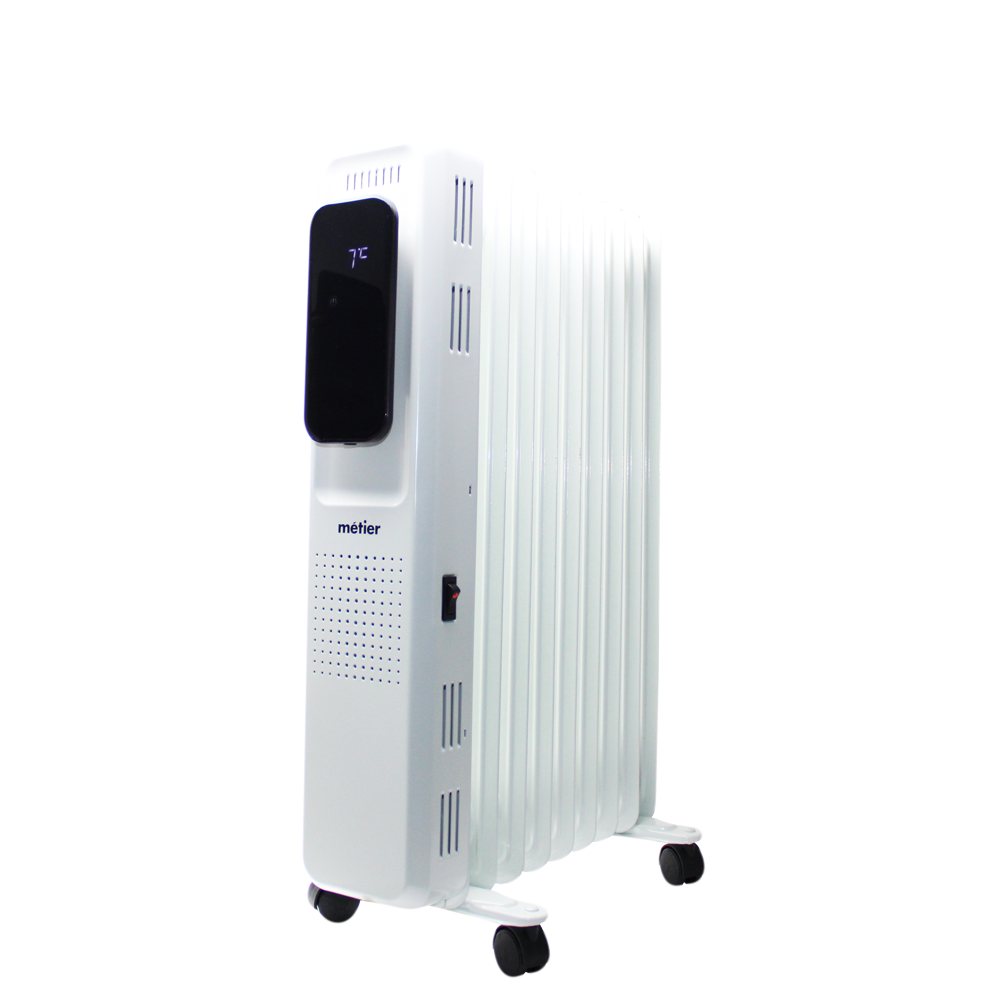 Metier Радіатор масляний 2000Вт, 9секцій, електронне керування, програмування температури та часу роботи, пульт ДК, керування, фото 1