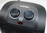 Metier Тепловентилятор електр. 2000Вт, 3 реж.роботи, термостат, керамічний, захист від перегріву, фото 4