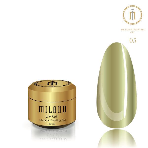 Гель для нарощування Milano Metalic Painting Gel 6 ml № 5