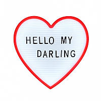 Нічник світильник Серце Light up message board із посланням florentia