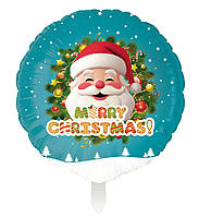 Куля фольгована кругла Merry Christmas (Китай)