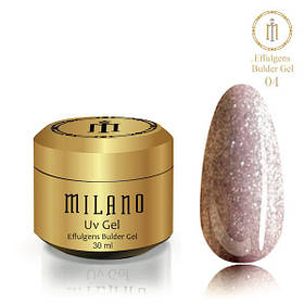 Гель для нарощування Milano Effulgence Bulder Gel 30 ml № 4