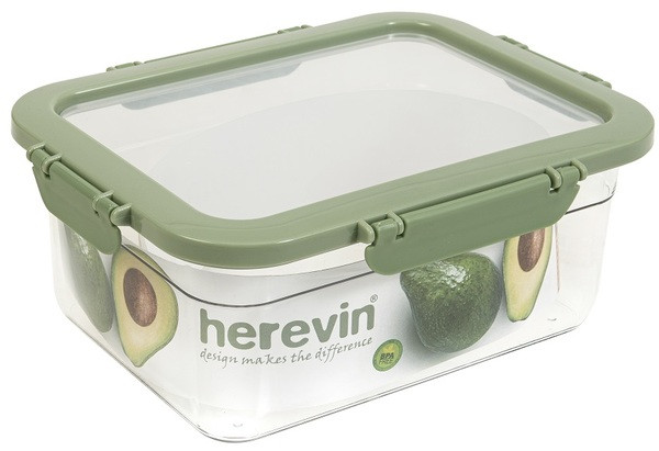Контейнер герметичний HEREVIN 2.2 л пластиковий Green-Peach (161420-100)