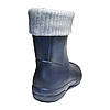 Чоботи ЕВА утеплені флісовими вставками жіночі Jose Amorales 119207 Темно-сині, фото 5