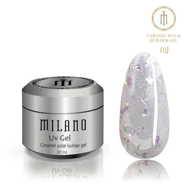 Гель для нарощування з поталлю Caramel Potal Builder Gel 15 ml 0