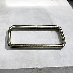 Рамка прямокутна дротяна 35*14*2,5 мм., світлий нікель