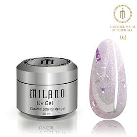 Гель для нарощування з поталлю Caramel Potal Builder Gel 15 ml 03
