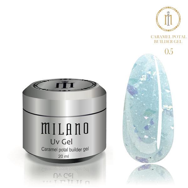 Гель для нарощування з поталлю Caramel Potal Builder Gel 15 ml 05