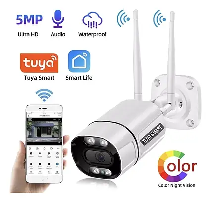 Wi-Fi камера відеоспостереження Tuya Smart C17A 5Mp, фото 1