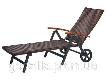 Пляжний-садовий лежак BROWN 192x74 см