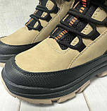 Зимові дитячі черевики Clibee на овчині коричневі 34-37, фото 4