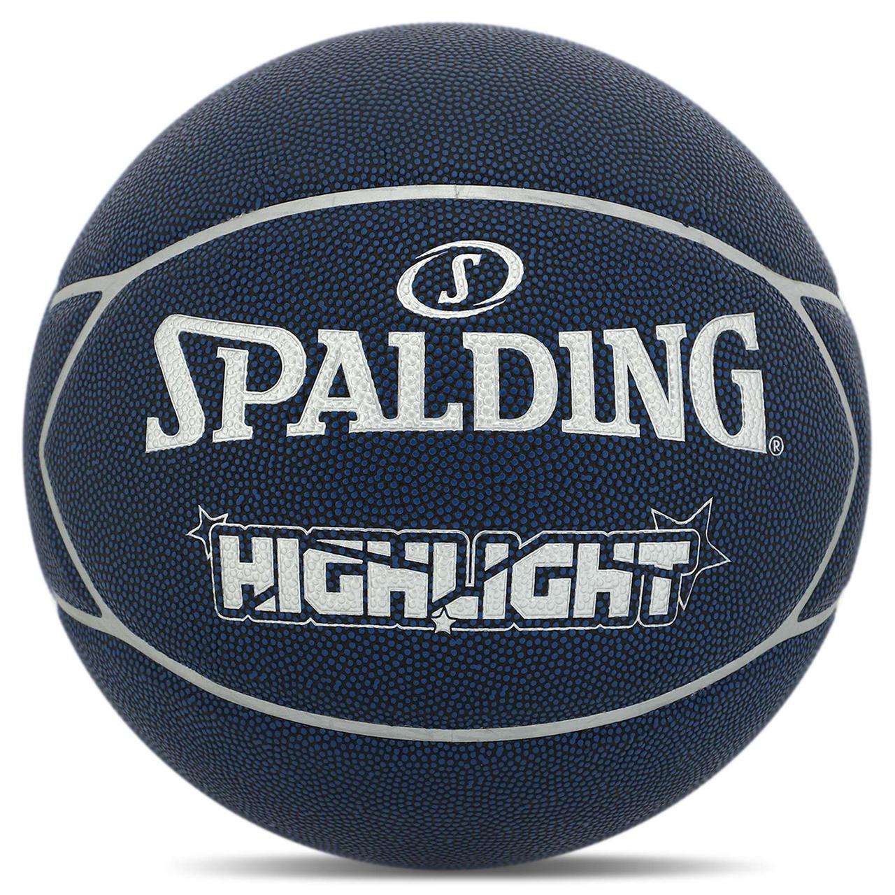 Баскетбольний м'яч Spalding Highlight Синій (розмір 7) 76867Z