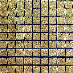 Паєтка для фотозони 042 квадратики золото з глітером (100 шт) УЦІНКА!