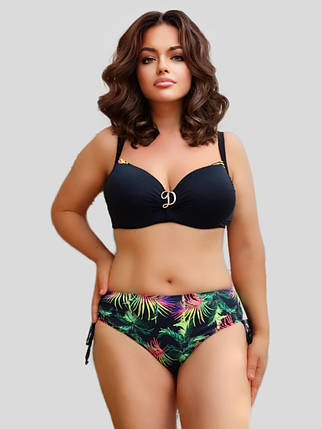 ОПТ Жіночий купальник Z.Five 068-2 чорний на 48 50 52 54 56 укр розмір, фото 1