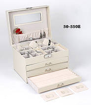 Шкатулка для прикрас колір бежевий, фото 3