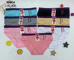 Труси жіночі Напівшорти бавовна Затяжка бока та живота «Однотонні» 46-52 (7006)