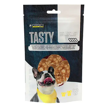 Ласощі для собак Croci TASTY Курячі стегна з рисом 80гр