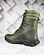 Берці зимові з натуральної шкіри Спринт колір олива 40-46р, фото 6