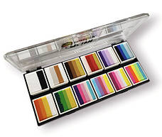 Палітра фарб для аквагриму GrimMaster Cape Town 12-10G, фото 3