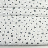 Лоскуток. Фланель "Зерепад" сірий на білому, ширина 240 см No Ф-3393, 61*240 см, фото 2