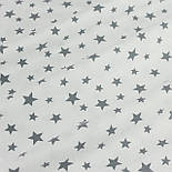 Лоскуток. Фланель "Зерепад" сірий на білому, ширина 240 см No Ф-3393, 61*240 см, фото 5