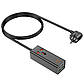 Мережевий подовжувач HOCO AC10A Barry PD65W GaN (2C2A with 1 socket) desktop charger Black, фото 4
